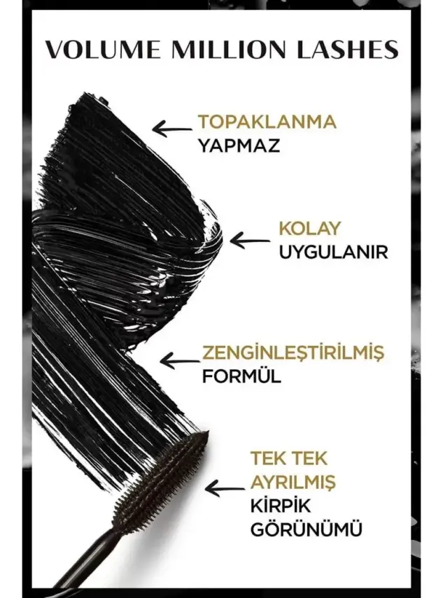 Loreal Paris Volume Million Lashes Extra Black Maskara 10.7 ml - 4