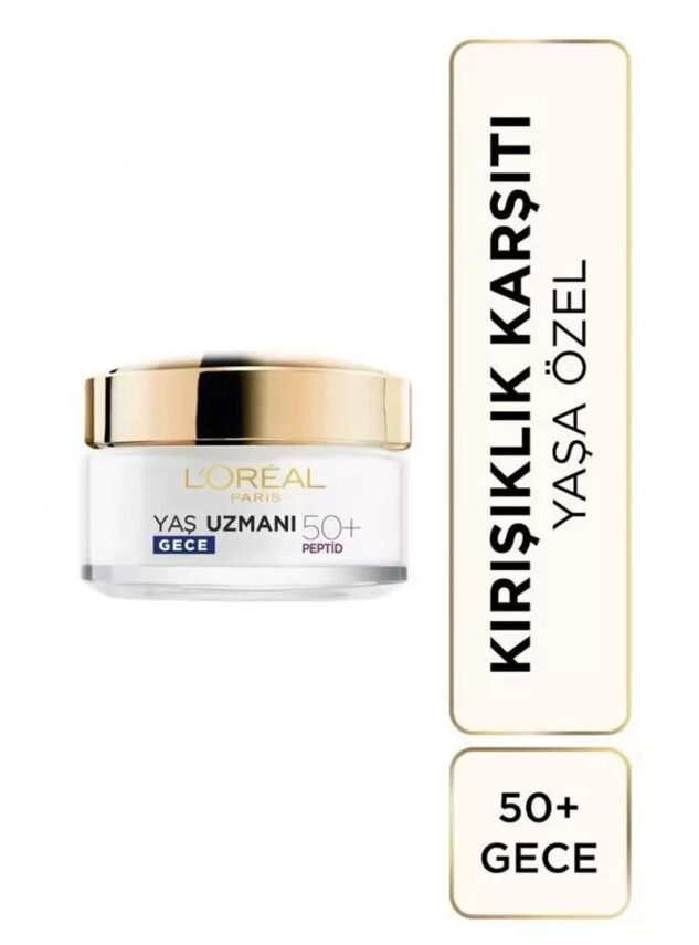 Loreal Paris Yaş Uzmanı 50+ Yenileyici Gece Bakım Kremi 50 ml - Loreal