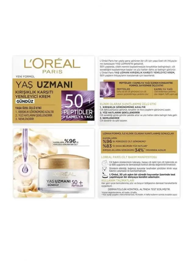 Loreal Paris Yaş Uzmanı 50+ Yenileyici Gündüz Bakım Kremi 50 ml - 4