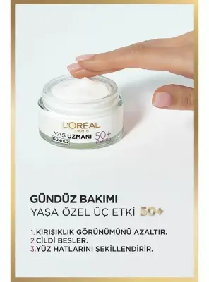 Loreal Paris Yaş Uzmanı 50+ Yenileyici Gündüz Bakım Kremi 50 ml - 5