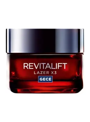 Loreal Revitalift Lazer X3 Yaşlanma Karşıtı Gece Bakım Kremi 50ml - 2