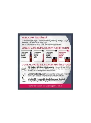 Loreal Revitalift Lazer X3 Yaşlanma Karşıtı Gece Bakım Kremi 50ml - 4