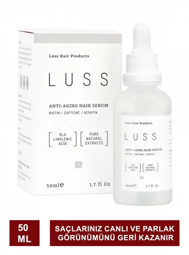 LUSS - Erkek Anti Aging Hair Serum - Saç Yoğunlaştırıcı, Dökülme Karşıtı - 1
