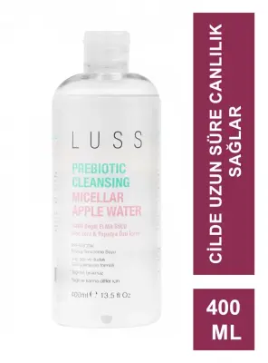LUSS Prebiotic Cleansing Micellar Doğal Elma Suyu 400 ml - 1