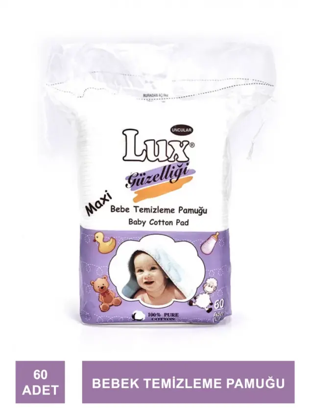 Lux Bebe Temizleme Pamuğu 60 Adet - 1