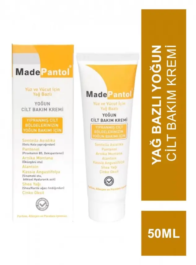 MadePantol Yağ Bazlı Yoğun Cilt Bakım Kremi 50 ml - 2
