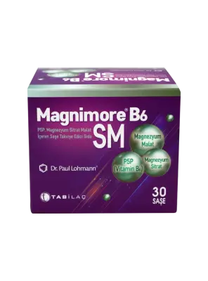Magnimore B6 SM Takviye Edici Gıda 30 Şase - Tabilaç