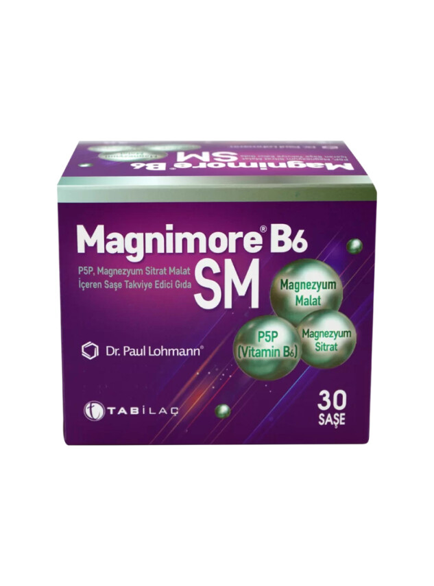 Magnimore B6 SM Takviye Edici Gıda 30 Şase - Tabilaç