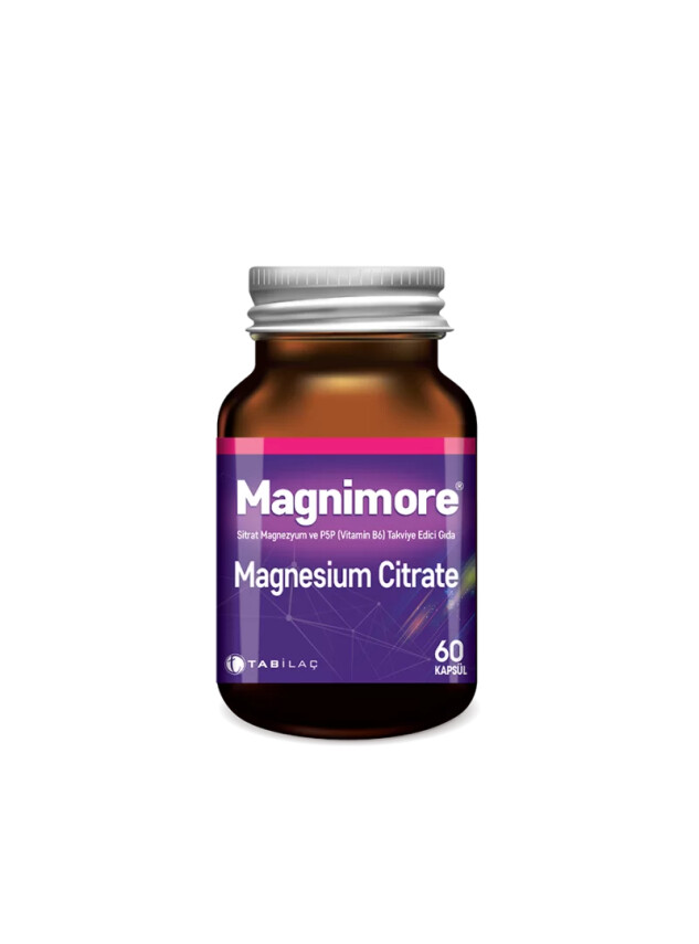 Magnimore Magnesium Citrate&P5P 60 Kapsül - Tabilaç