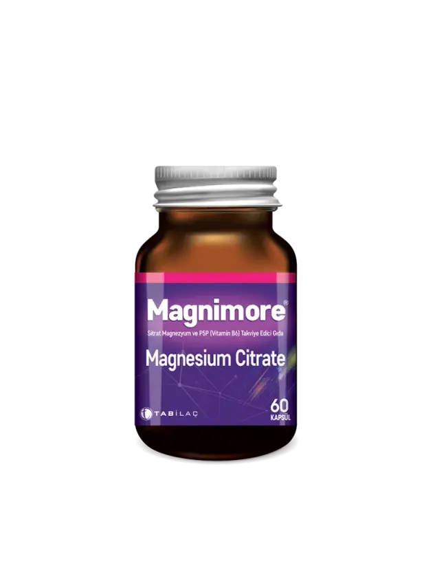 Magnimore Magnesium Citrate&P5P 60 Kapsül - 1