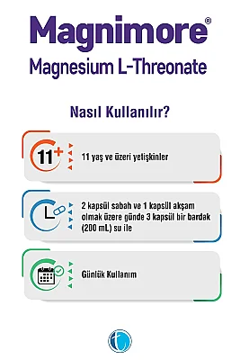 Magnimore Magnesium L Threonate 60 Kapsül - 3