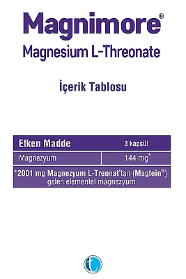 Magnimore Magnesium L Threonate 60 Kapsül - 2