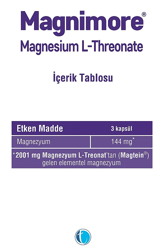 Magnimore Magnesium L Threonate 60 Kapsül - 2