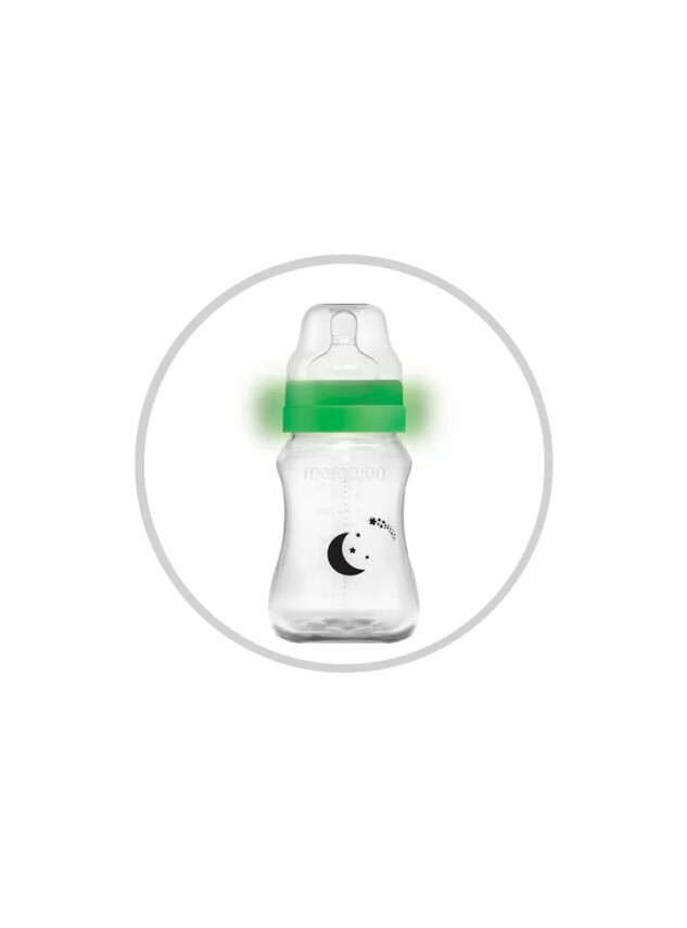 Mamajoo Gece & Gündüz Biberonu 270 ml & Anti-Kolik Biberon Emziği No:2 / M - Mamajoo