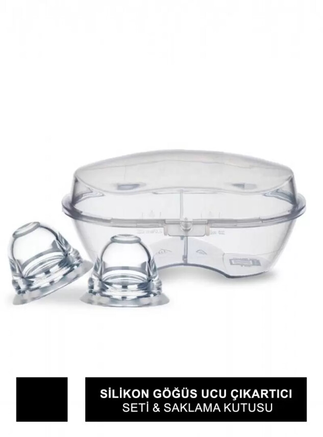 Mamajoo Silikon Göğüs Ucu Çıkartıcı Seti & Saklama Kutusu - Mamajoo