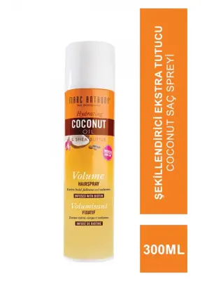 Marc Anthony Coconut Oil & Shea Butter Volume Hair Spray - Şekillendirici Ekstra Tutucu Coconut Saç Spreyi - 300ml - MARC ANTHONY