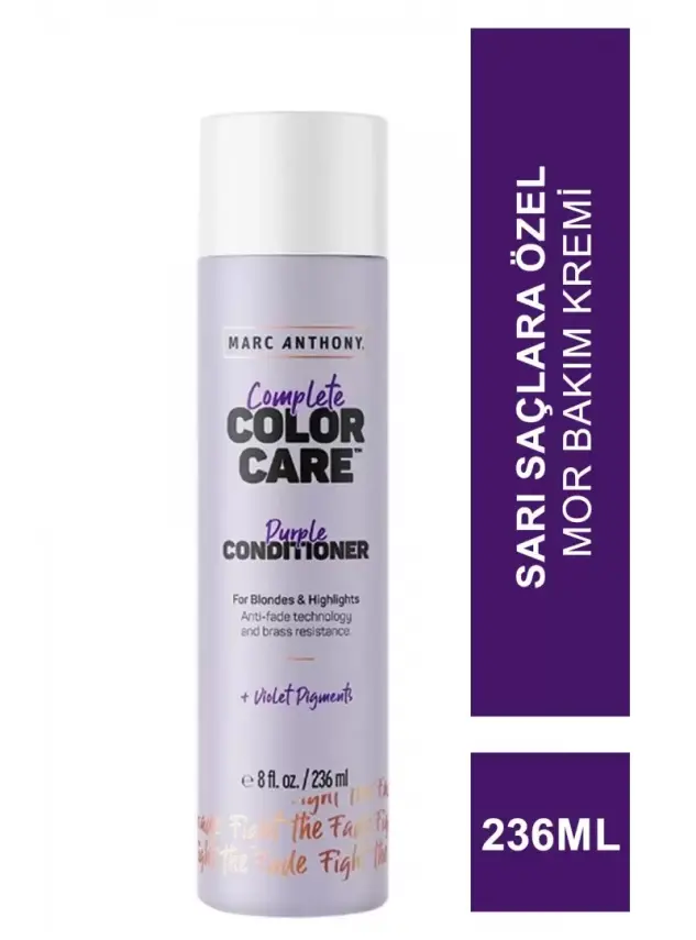 Marc Anthony Complete Color Care Purple Conditioner Sarı Saçlara Özel Mor Bakım Kremi 236 ml - 1