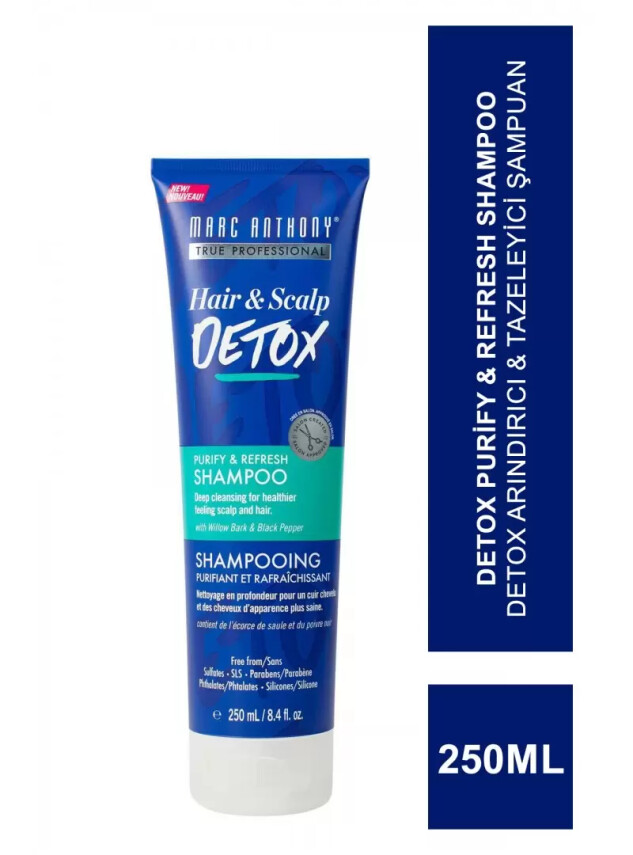 Marc Anthony Detox Purify & Refresh Shampoo - Detox Arındırıcı & Tazeleyici Şampuan - 250 ml - MARC ANTHONY