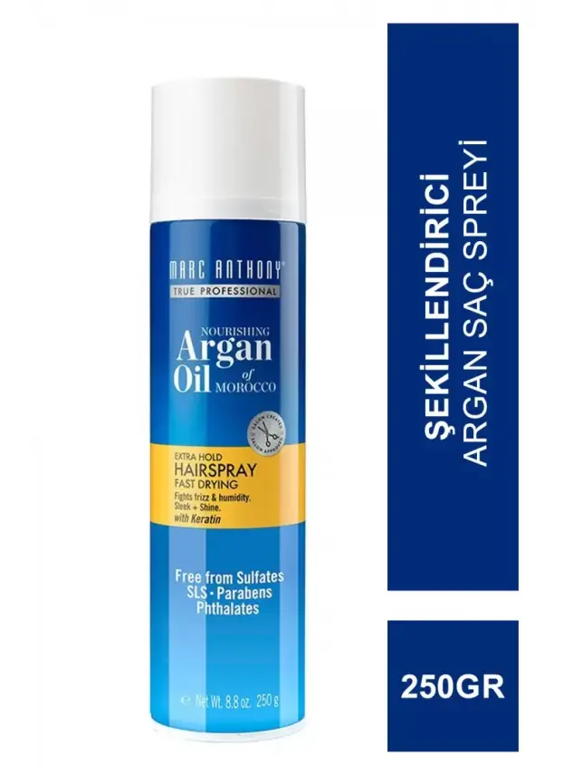 Marc Anthony Nourishing Argan Oil Extra Hold Hair Spray - Şekillendirici Argan Saç Spreyi - 250 gr - 1