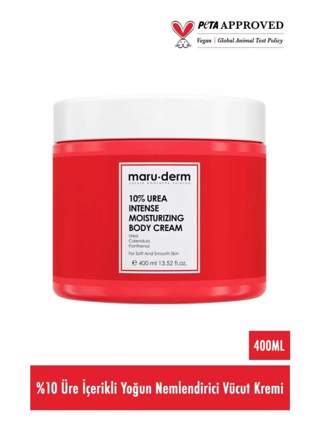 Maruderm %10 Urea (Üre) Yoğun Nemlendirici Vücut Kremi 400 ML - Maruderm