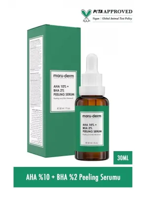 Maruderm Aha %10 + Bha %2 Leke Karşıtı & Cilt Tonu Eşitleyici Peeling Maske Cilt Bakım Serumu 30 Ml - Maruderm