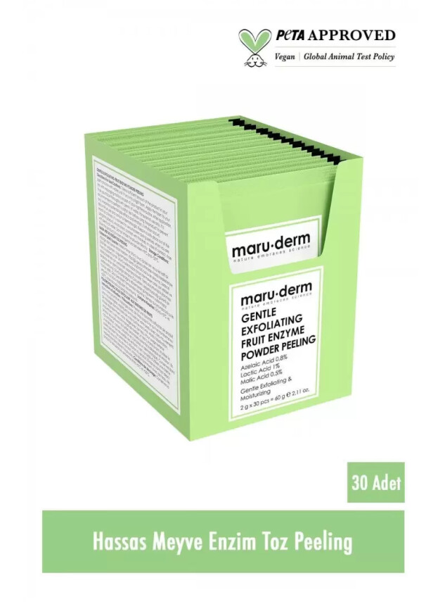 Maruderm AHA Meyve Enzim Hassas Toz Peeling 60 gr - Maruderm