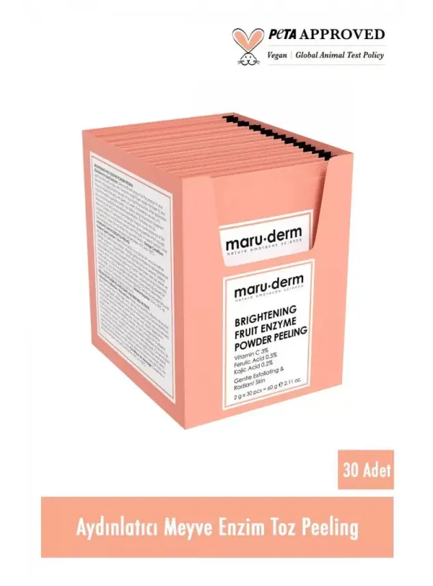 Maruderm Aydınlatıcı Meyve Enzim Toz Peeling 60 gr - 1