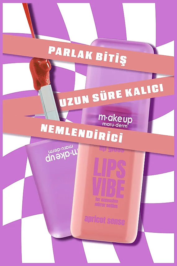 Maruderm Besleyici ve Nemlendirici Dudak Parlatıcısı – Lip Gloss Apricot Sense - 2