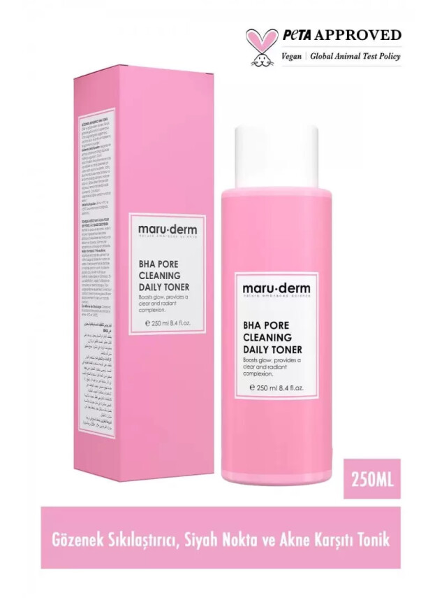 Maruderm Bha Tonik Gözenek Sıkılaştırıcı, Siyah Nokta Karşıtı 250 ml - Maruderm