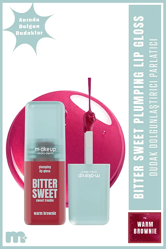 Maruderm Dolgunlaştırıcı Etkili Dudak Parlatıcısı – Plumping Lip Gloss Warm Brownie - 1