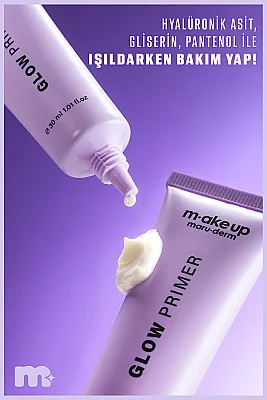 Maruderm Ekstra Aydınlatıcı ve Nemlendirici Etkili Makyaj Bazı – Glow Primer 30 ML - 3