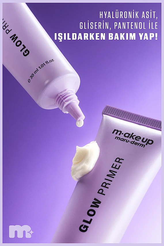 Maruderm Ekstra Aydınlatıcı ve Nemlendirici Etkili Makyaj Bazı – Glow Primer 30 ML - 3