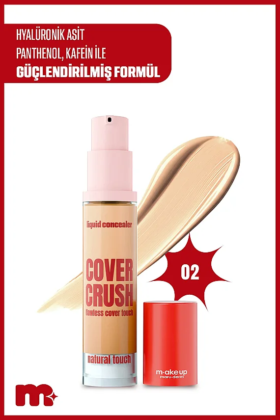 Maruderm Flawless Touch Liquid Concealer No 02 – Doğal Bitişli Sıvı Kapatıcı - 1