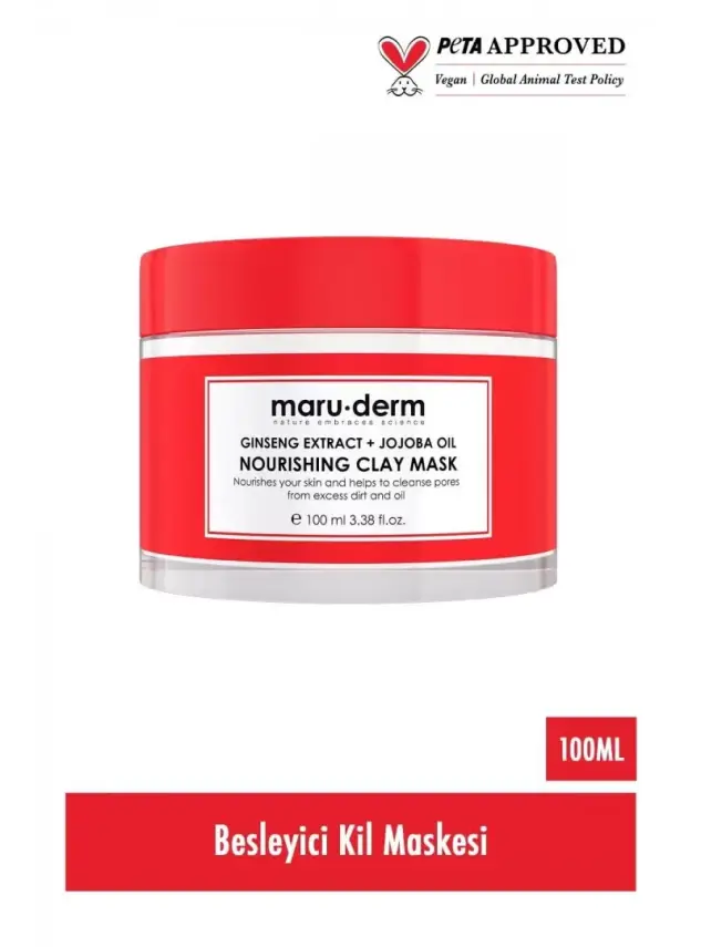 Maruderm Ginseng Özü + Jojoba Yağı Besleyici Kil Maskesi 100 ML - 1