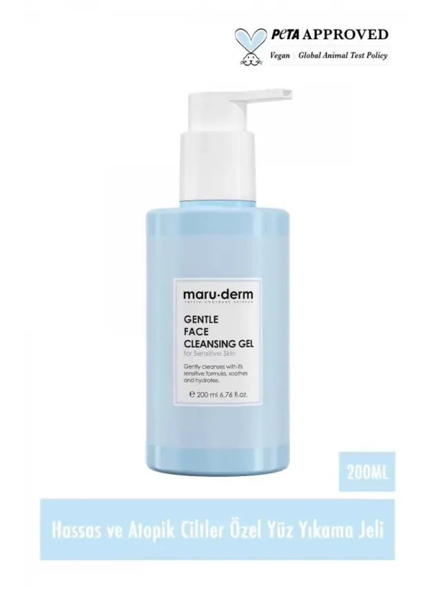 Maruderm Hassas Ve Atopik Ciltler Için Yüz Temizleme Jeli 200 ml - 1