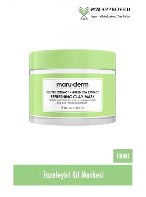 Maruderm Kahve Özü + Yeşil Çay Özü Tazeleyici Kil Maskesi 100 ML - Maruderm