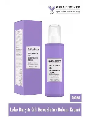 Maruderm Leke Karşıtı Cilt Beyazlatıcı Bakım Kremi 200 ml - Maruderm