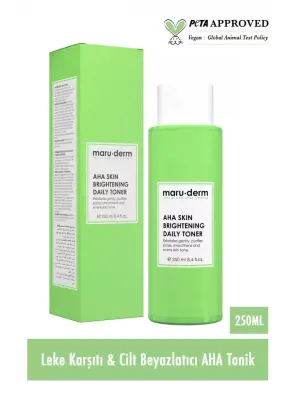 Maruderm Leke Karşıtı Cilt Beyazlatıcı Laktik Asit %5 Glikolik Asit %1 Aha Tonik 250 Ml - Maruderm