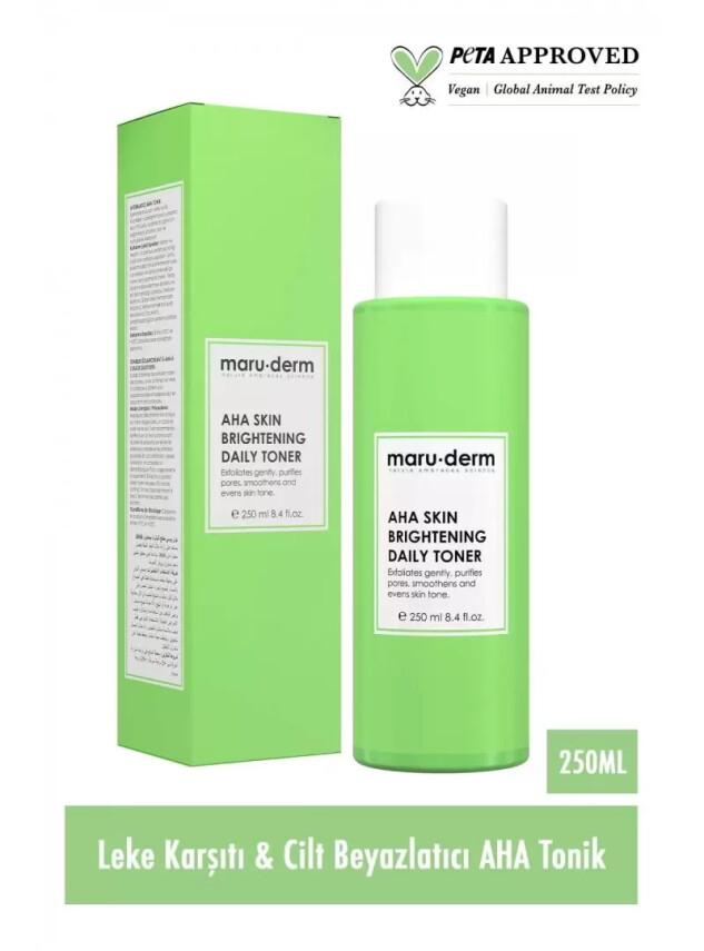 Maruderm Leke Karşıtı Cilt Beyazlatıcı Laktik Asit %5 Glikolik Asit %1 Aha Tonik 250 Ml - Maruderm
