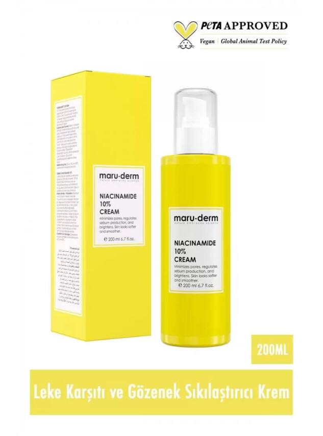 Maruderm Niacinamide %10 Leke Karşıtı Ve Gözenek Sıkılaştırıcı Krem 200 ml - Maruderm