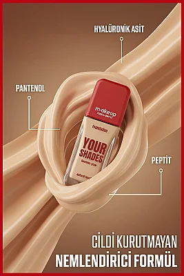 Maruderm Pürüzsüz Görünüm Sağlayan Yarı Mat Bitişli Uzun Süre Kalıcı Fondöten 3W 30 ml - 5