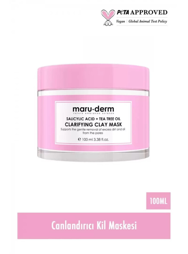 Maruderm Salisilik Asit + Çay Ağacı Yağı Kil Maskesi 100 ML - Maruderm