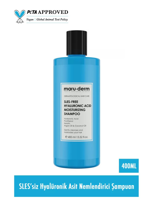 Maruderm SLES-Free Hyaluronic Acid Moisturizing Shampoo 400 ML - Maruderm