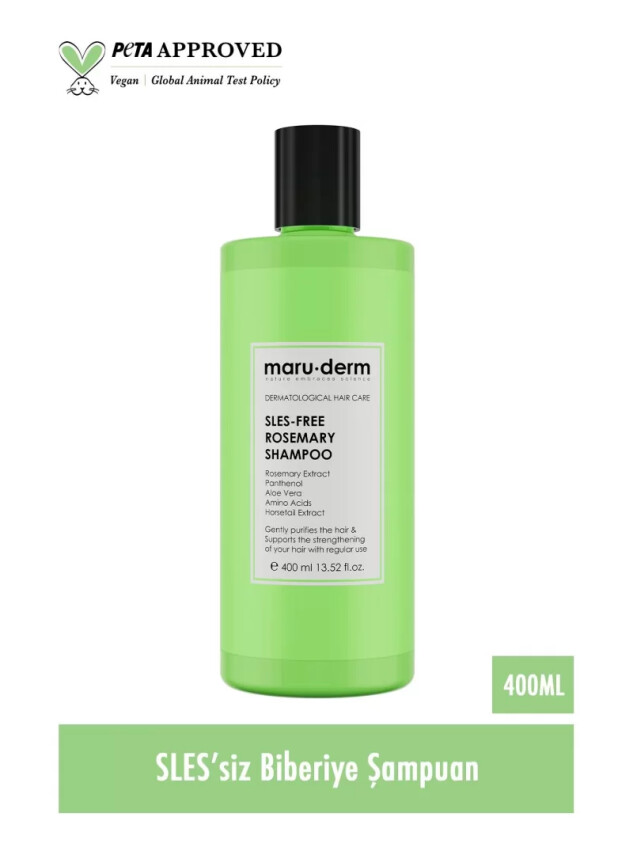 Maruderm SLES-Free Rosemary Shampoo 400 ML - Maruderm