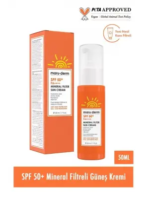 Maruderm Spf 50+ %100 Mineral Filtre Güneş Kremi 50 ml - Maruderm