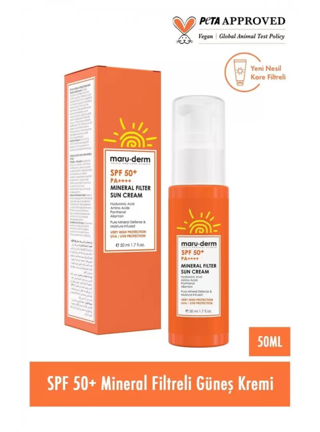 Maruderm Spf 50+ %100 Mineral Filtre Güneş Kremi 50 ml - Maruderm