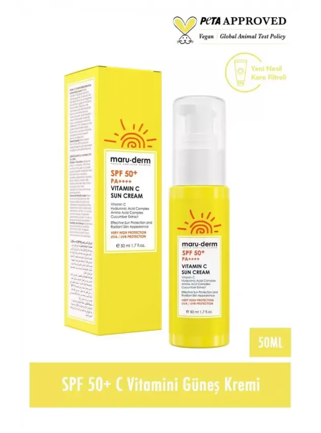Maruderm SPF 50+ C Vitamini Güneş Kremi 50 ML - 1