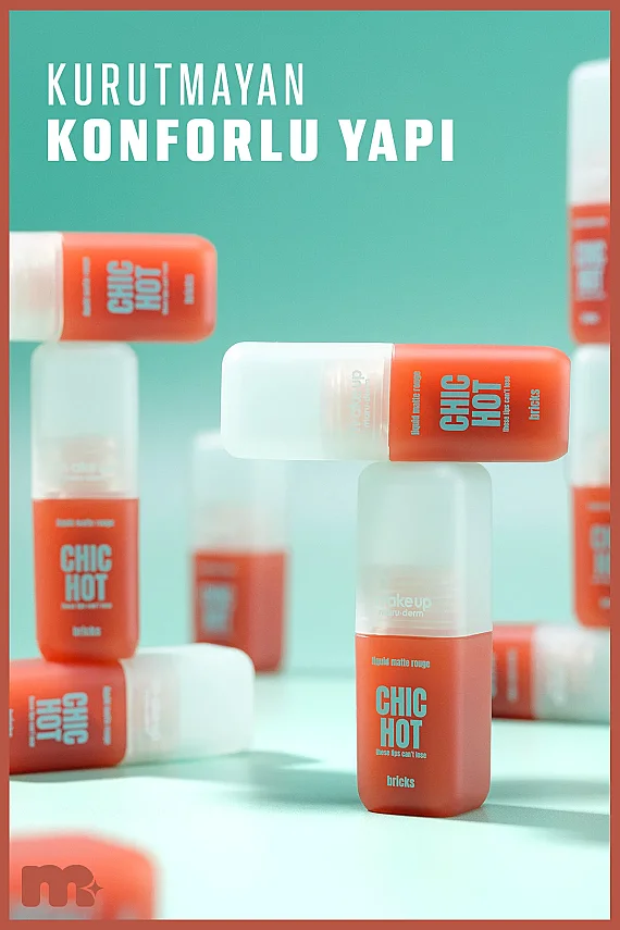 Maruderm Uzun Süre Kalıcı Kadifemsi Mat Likit Ruj – Liquid Matte Rouge Bricks - 4