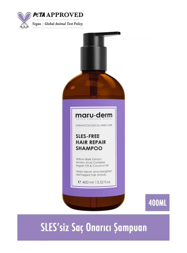 Maruderm Yıpranmış Saçlar İçin Onarıcı Sülfatsız Şampuan 400 ML - Maruderm