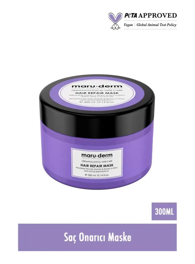 Maruderm Yıpranmış Saçlar İçin Saç Maskesi 300 ML - 1